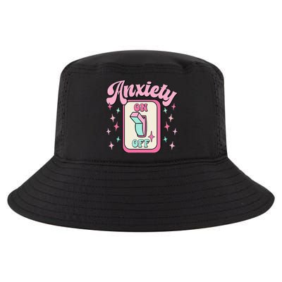 Anxiety On Off Switch Funny Mental Health Awareness Retro Cool Comfort Performance Bucket Hat