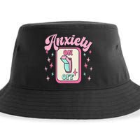 Anxiety On Off Switch Funny Mental Health Awareness Retro Sustainable Bucket Hat