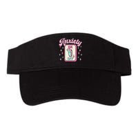 Anxiety On Off Switch Funny Mental Health Awareness Retro Valucap Bio-Washed Visor