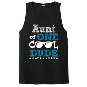 Aunt Of One Cool Dude Funny Birthday Boy Cool PosiCharge Competitor Tank