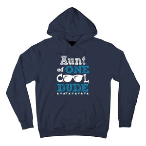 Aunt Of One Cool Dude Funny Birthday Boy Cool Hoodie