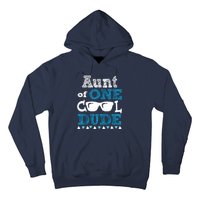 Aunt Of One Cool Dude Funny Birthday Boy Cool Hoodie