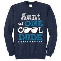 Aunt Of One Cool Dude Funny Birthday Boy Cool Sweatshirt