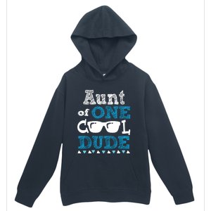 Aunt Of One Cool Dude Funny Birthday Boy Cool Urban Pullover Hoodie