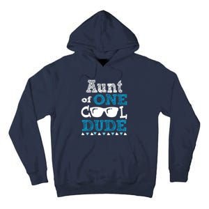 Aunt Of One Cool Dude Funny Birthday Boy Cool Tall Hoodie