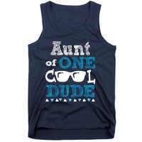 Aunt Of One Cool Dude Funny Birthday Boy Cool Tank Top