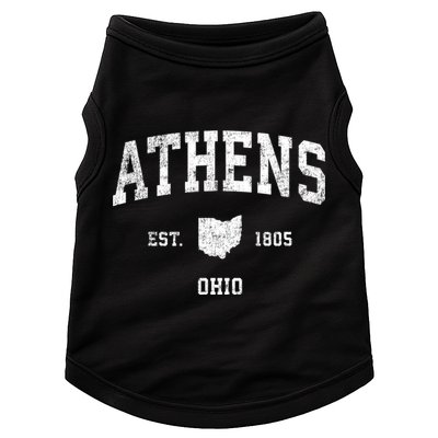 Athens Ohio Oh Vintage Sports Doggie Tank