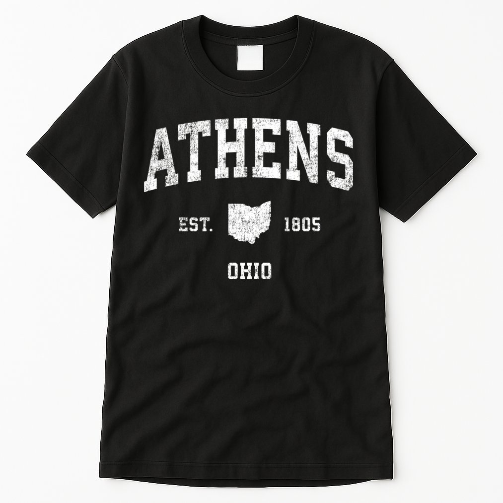 Athens Ohio Oh Vintage Sports Tall T-Shirt
