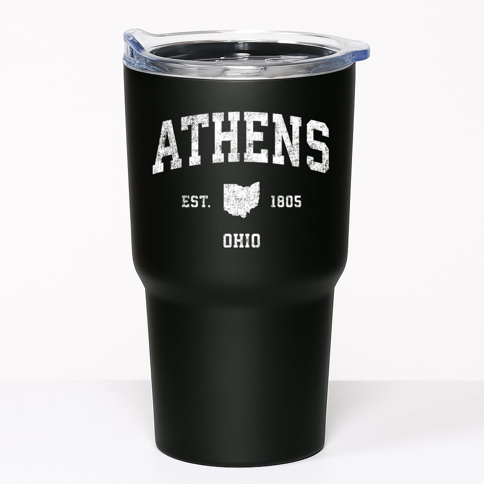 Athens Ohio Oh Vintage Sports Tumbler