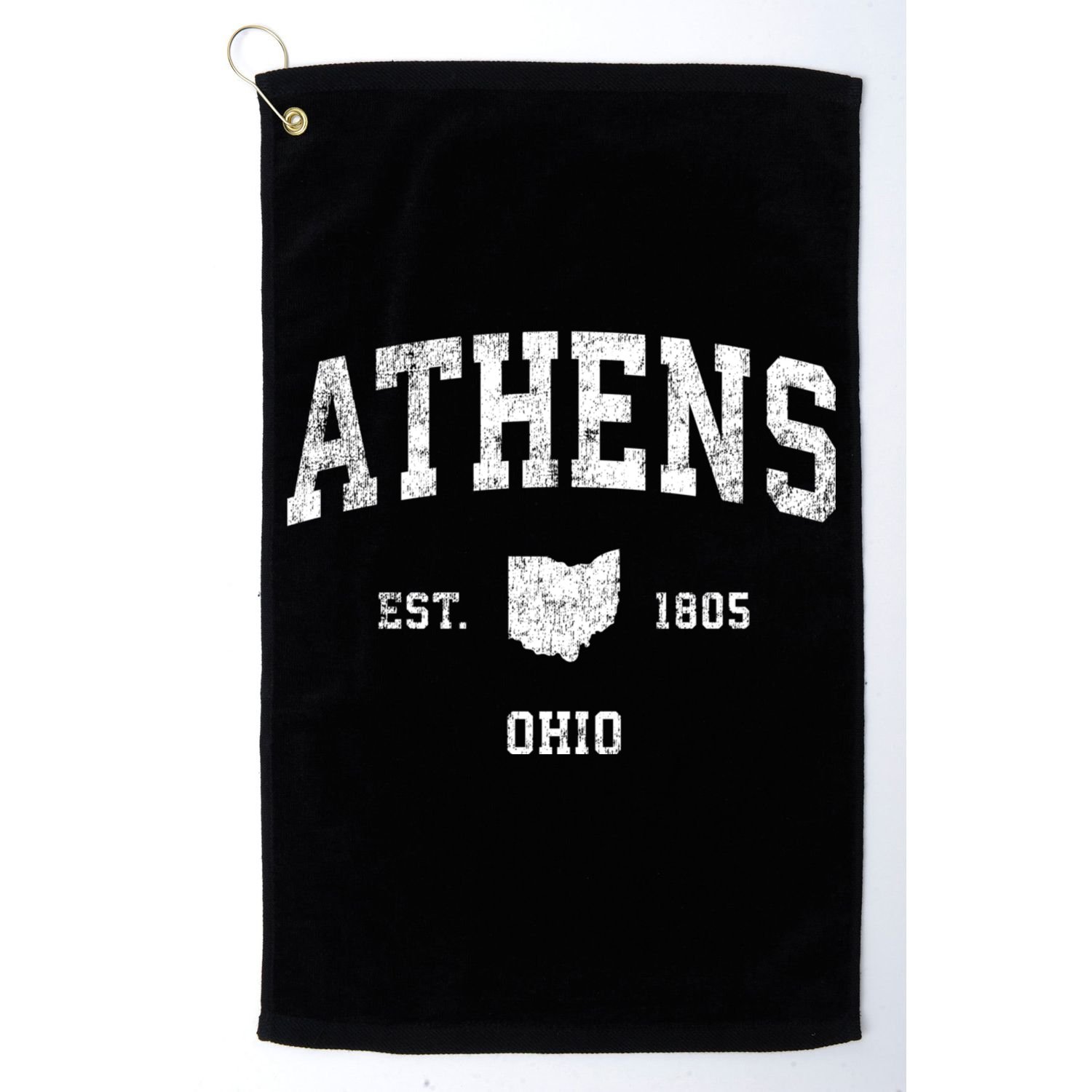 Athens Ohio Oh Vintage Sports Golf Towel