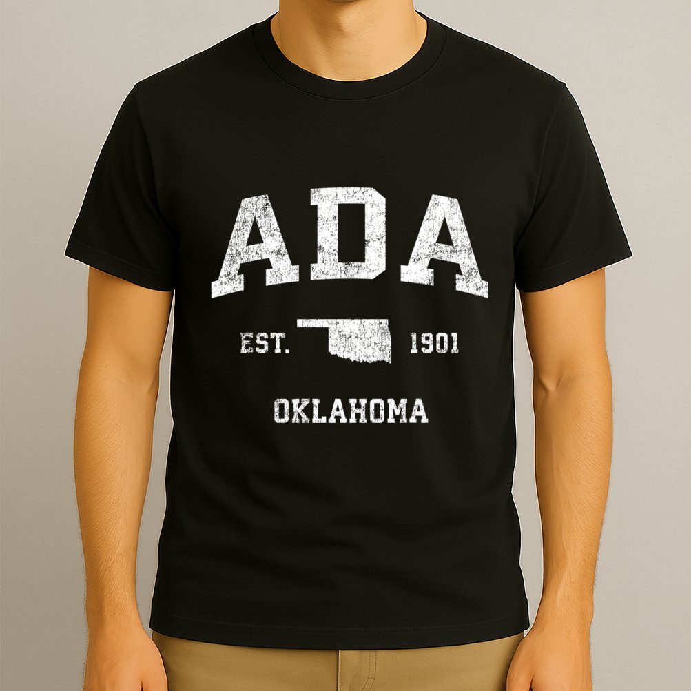 Ada Oklahoma Ok Vintage Sports T-Shirt