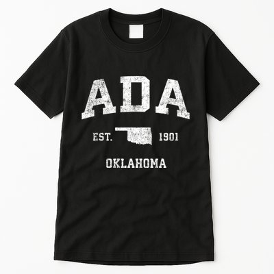 Ada Oklahoma Ok Vintage Sports Tall T-Shirt