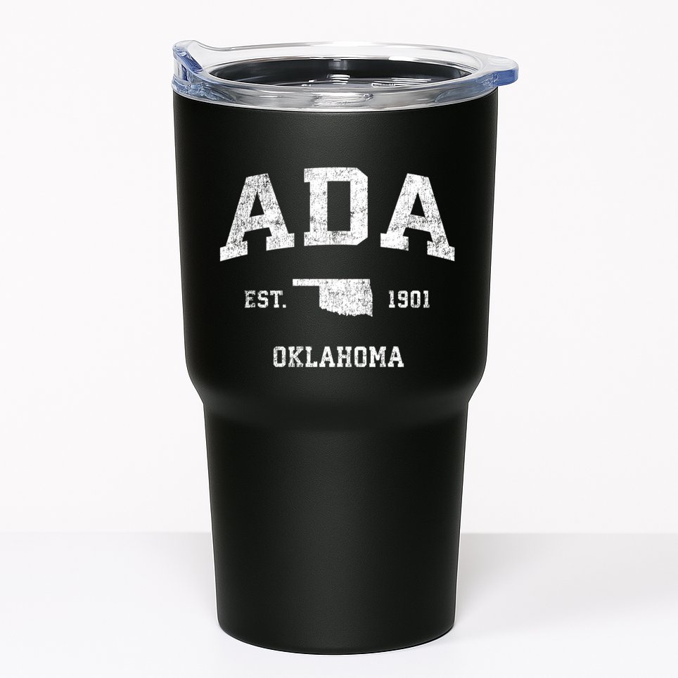 Ada Oklahoma Ok Vintage Sports Tumbler