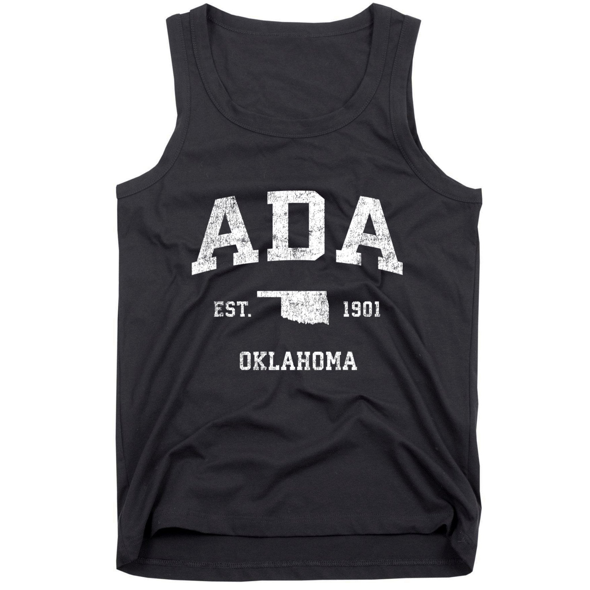 Ada Oklahoma Ok Vintage Sports Tank Top