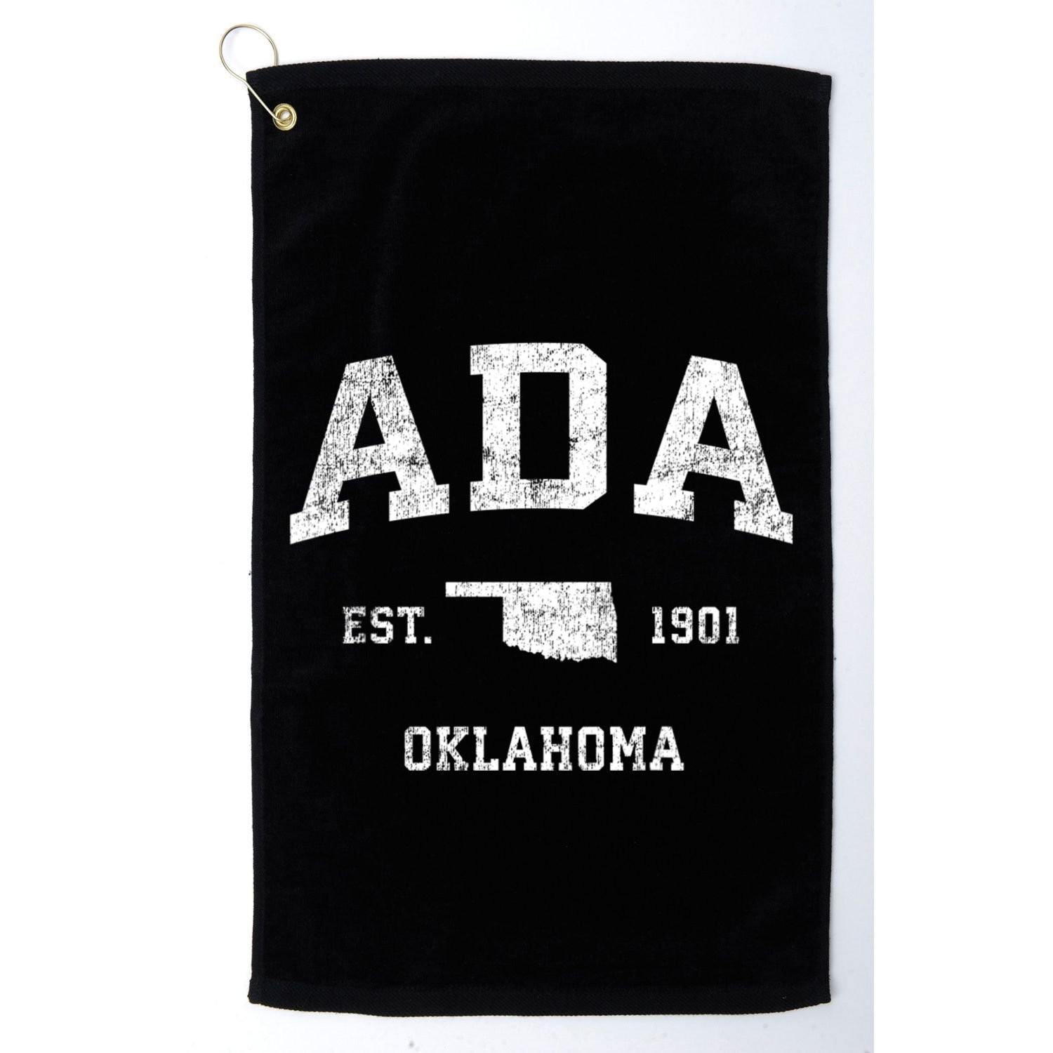 Ada Oklahoma Ok Vintage Sports Golf Towel