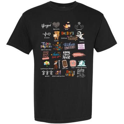 Abc Of Positive And Encouraging Words Garment-Dyed Heavyweight T-Shirt