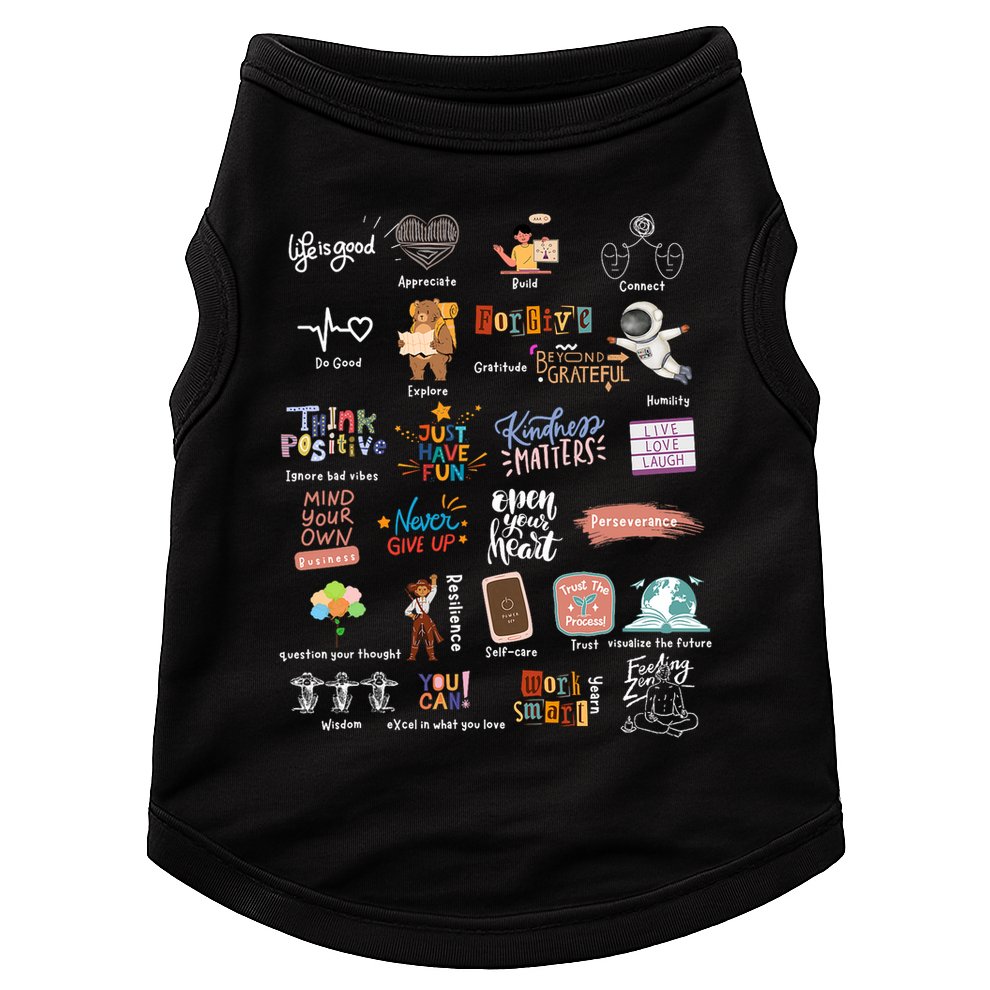 Abc Of Positive And Encouraging Words Doggie Tank