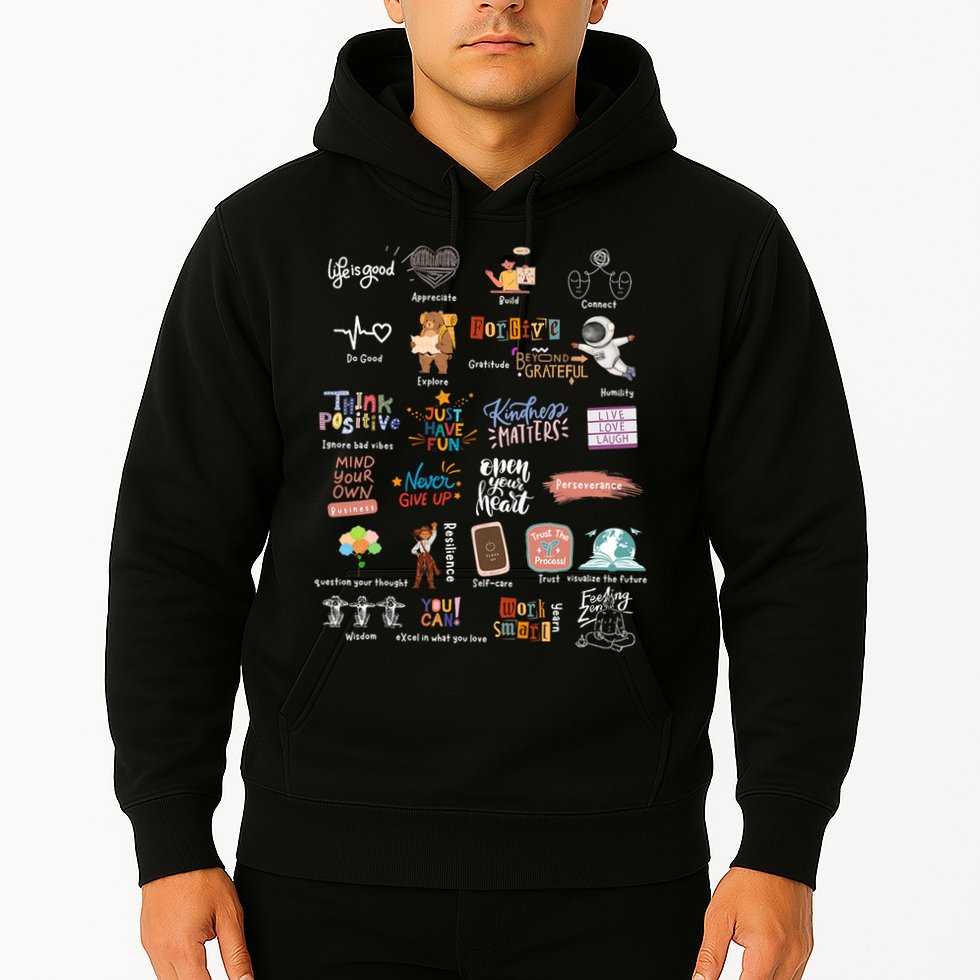 Abc Of Positive And Encouraging Words Hoodie