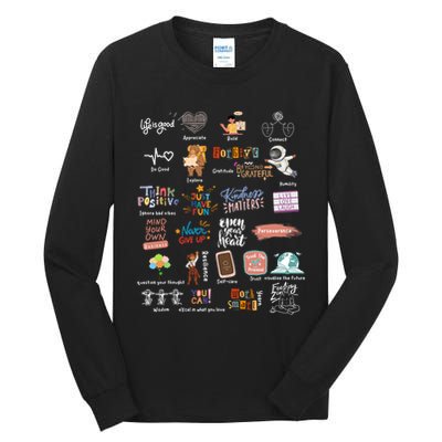 Abc Of Positive And Encouraging Words Tall Long Sleeve T-Shirt