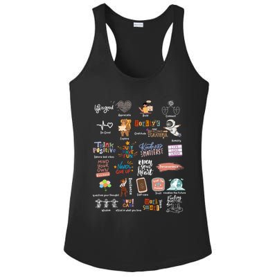 Abc Of Positive And Encouraging Words Ladies PosiCharge Competitor Racerback Tank