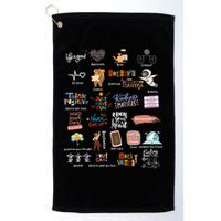 Abc Of Positive And Encouraging Words Golf Towel