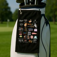 Abc Of Positive And Encouraging Words Golf Towel