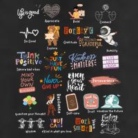 Abc Of Positive And Encouraging Words Golf Towel