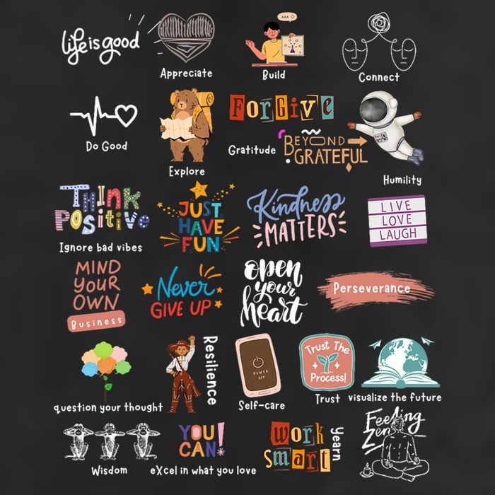 Abc Of Positive And Encouraging Words Golf Towel
