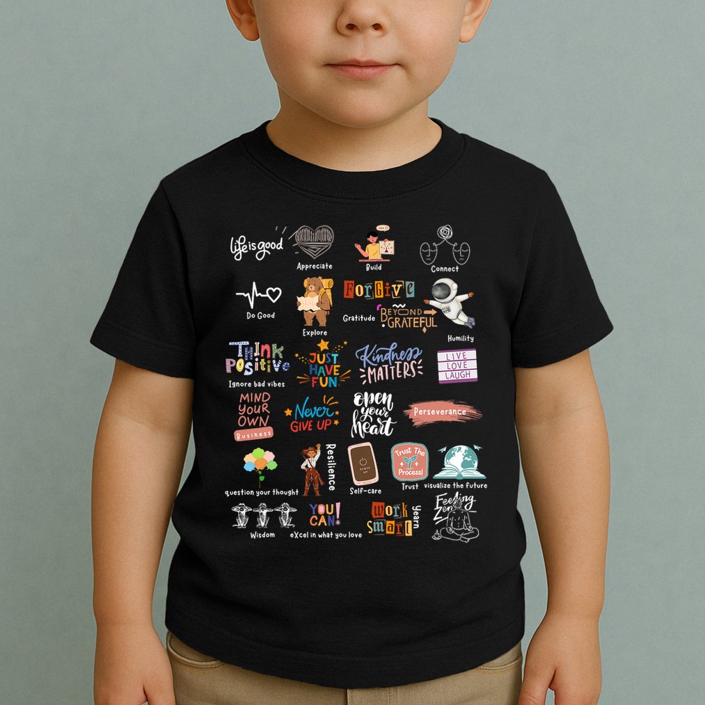 Abc Of Positive And Encouraging Words Toddler T-Shirt