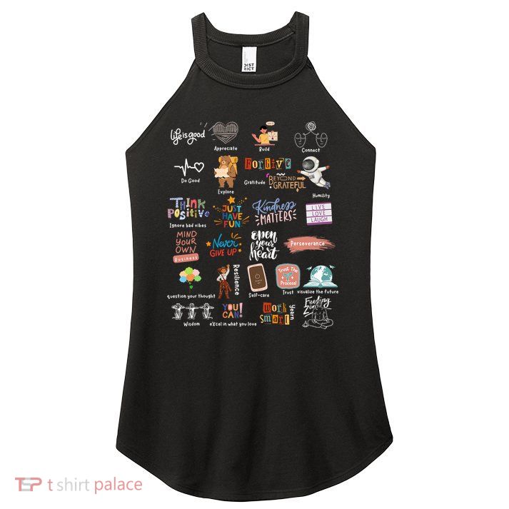 Abc Of Positive And Encouraging Words Women's Perfect Tri Rocker Tank