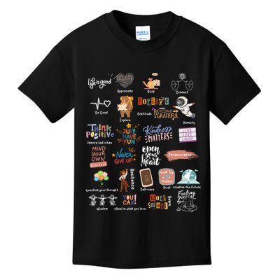 Abc Of Positive And Encouraging Words Kids T-Shirt