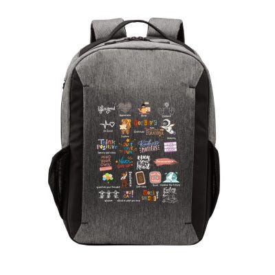 Abc Of Positive And Encouraging Words Vector Backpack
