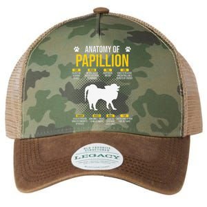 Anatomy Of Papillion Dog Lover Legacy Tie Dye Trucker Hat