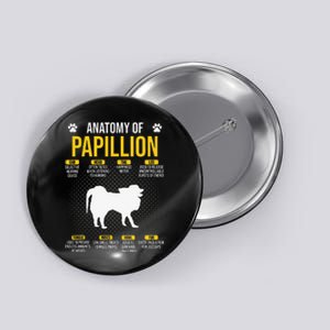 Anatomy Of Papillion Dog Lover Button