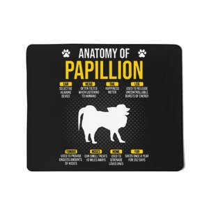 Anatomy Of Papillion Dog Lover Mousepad