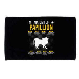 Anatomy Of Papillion Dog Lover Microfiber Hand Towel