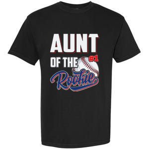 Aunt of Rookie 1 Years old Team 1st Birthday Baseball Garment-Dyed Heavyweight T-Shirt