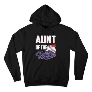 Aunt of Rookie 1 Years old Team 1st Birthday Baseball Hoodie