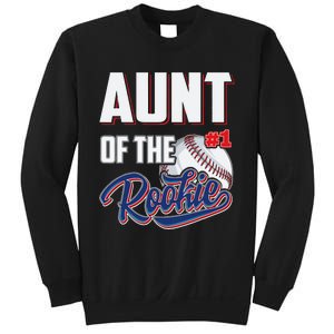 Aunt of Rookie 1 Years old Team 1st Birthday Baseball Sweatshirt