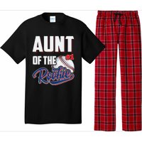 Aunt of Rookie 1 Years old Team 1st Birthday Baseball Pajama Set