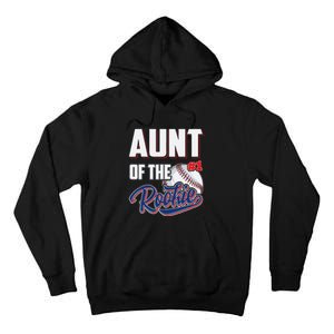 Aunt of Rookie 1 Years old Team 1st Birthday Baseball Tall Hoodie