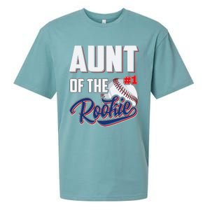 Aunt of Rookie 1 Years old Team 1st Birthday Baseball Sueded Cloud Jersey T-Shirt