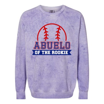 Abuelo Of Rookie 1st Birthday Baseball Theme Matching Party Colorblast Crewneck Sweatshirt