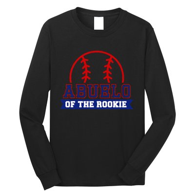 Abuelo Of Rookie 1st Birthday Baseball Theme Matching Party Long Sleeve Shirt