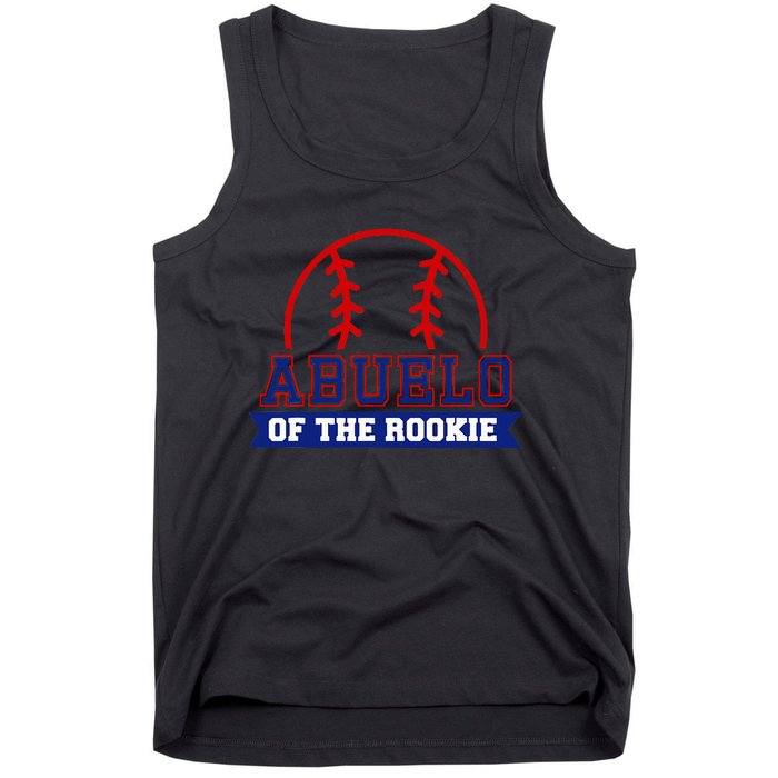 Abuelo Of Rookie 1st Birthday Baseball Theme Matching Party Tank Top