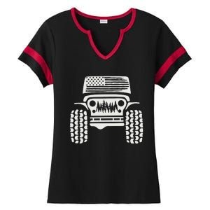 American Off Road 4x4 Ladies Halftime Notch Neck Tee