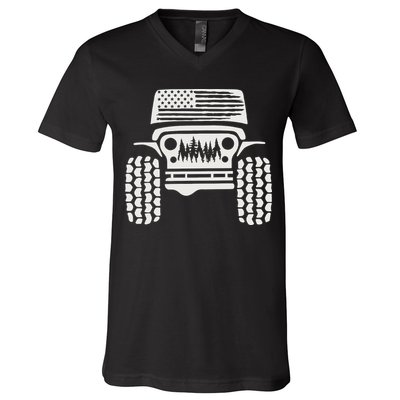 American Off Road 4x4 V-Neck T-Shirt