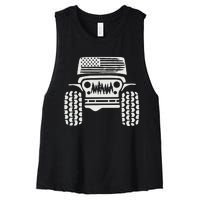 American Off Road 4x4 Women's Racerback Cropped Tank