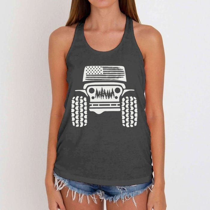 American Off Road 4x4 Women's Knotted Racerback Tank