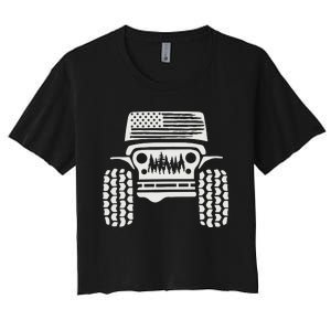 American Off Road 4x4 Women's Crop Top Tee